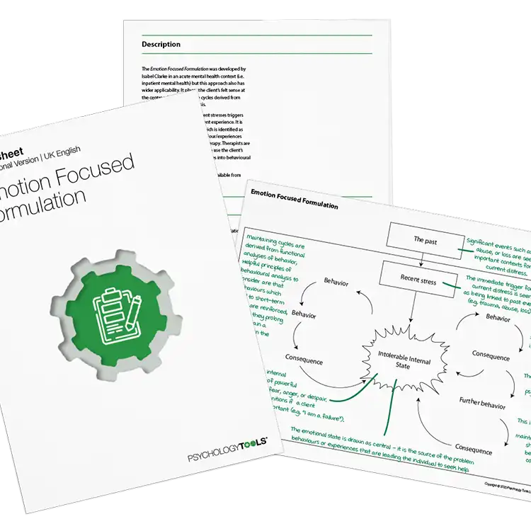 Psychology Tools resource: Emotion Focused Formulation
