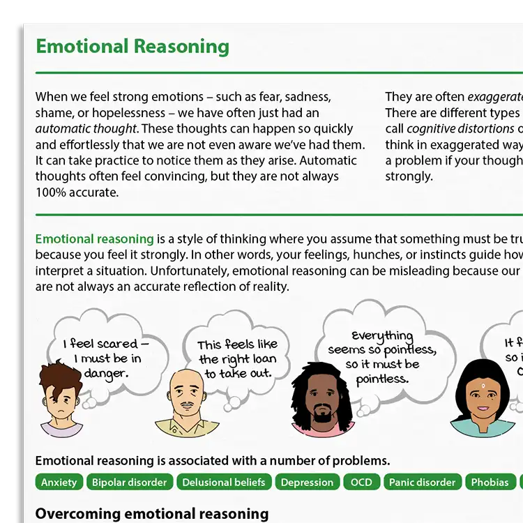 Psychology Tools resource: Emotional Reasoning