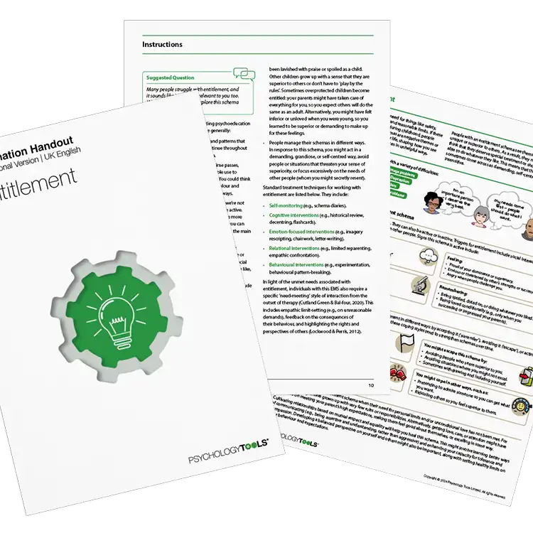 Psychology Tools resource: Entitlement