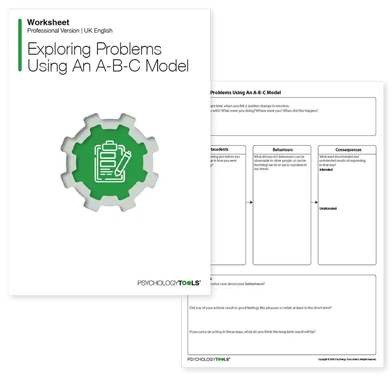 Psychology Tools resource: Exploring Problems Using An A-B-C Model
