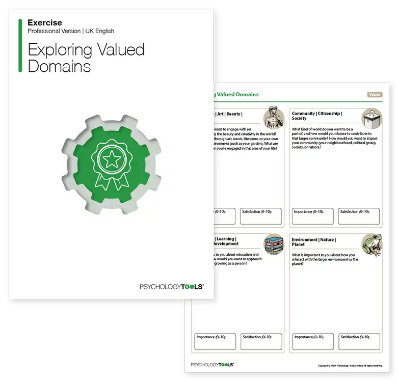 Psychology Tools resource: Exploring Valued Domains