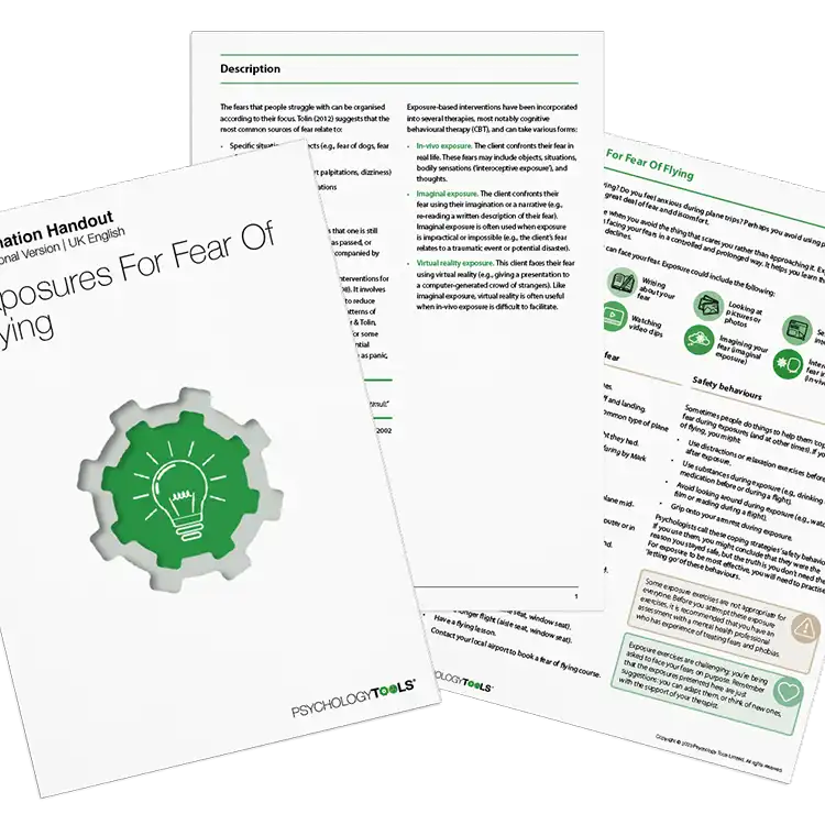 Psychology Tools resource: Exposures For Fear Of Flying