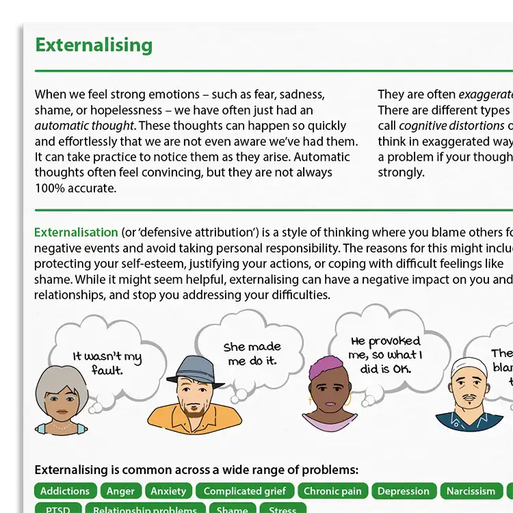 Psychology Tools resource: Externalizing
