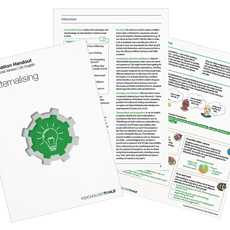 Psychology Tools resource: Externalizing