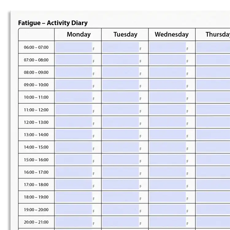 Psychology Tools resource: Fatigue Activity Diary