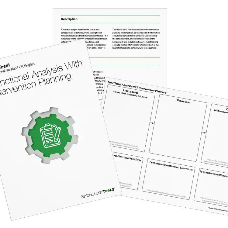 Psychology Tools resource: Functional Analysis With Intervention Planning