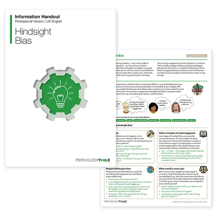 Psychology Tools resource: Hindsight Bias