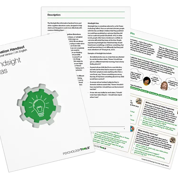 Psychology Tools resource: Hindsight Bias