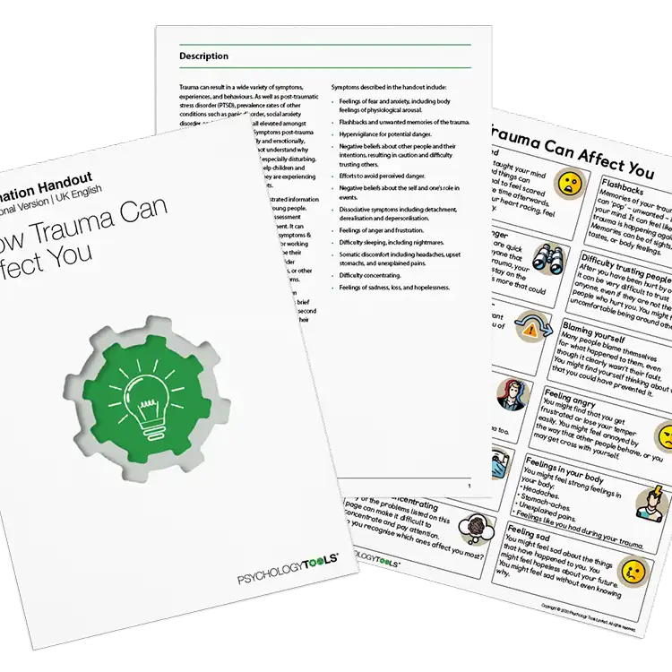 Psychology Tools resource: How Trauma Can Affect You (CYP)