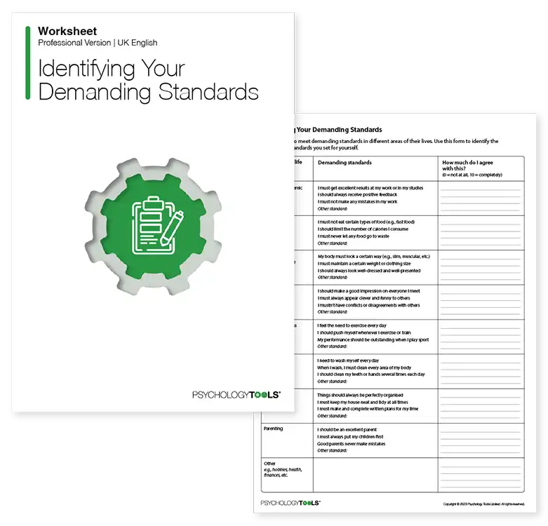 Psychology Tools resource: Identifying Your Demanding Standards