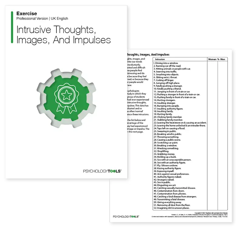 Psychology Tools resource: Intrusive Thoughts Images And Impulses