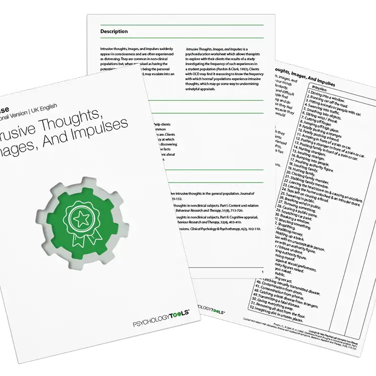 Psychology Tools resource: Intrusive Thoughts Images And Impulses