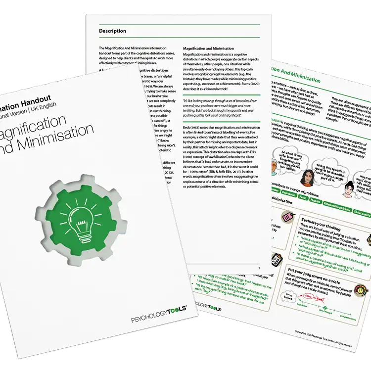 Psychology Tools resource: Magnification And Minimization