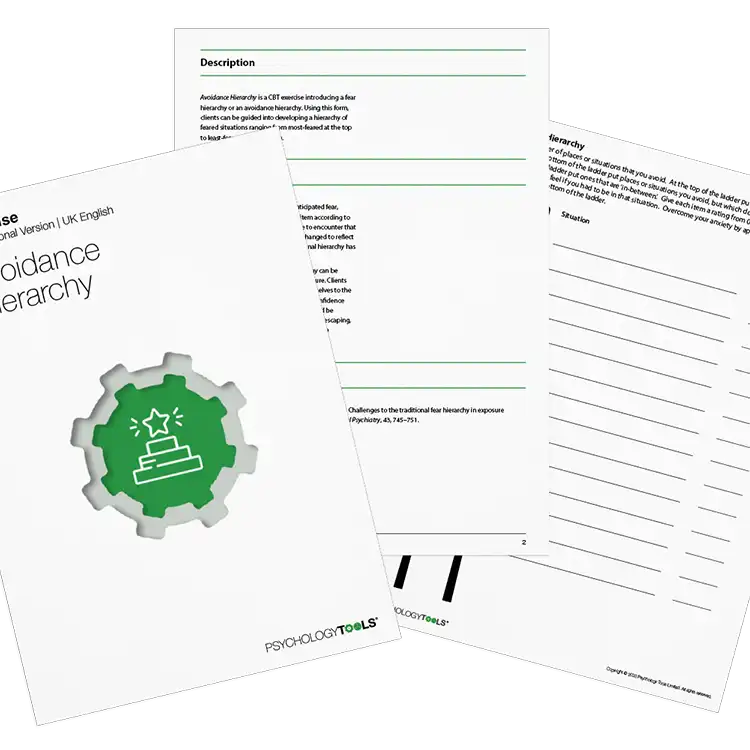 Psychology Tools resource: Avoidance Hierarchy Archived