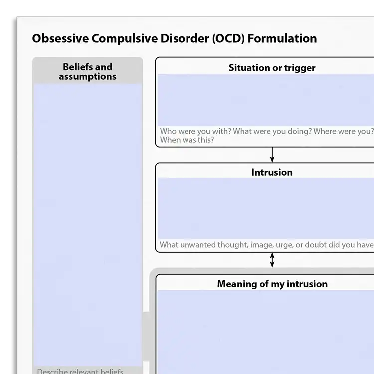 Psychology Tools resource: Obsessive Compulsive Disorder (OCD) Formulation