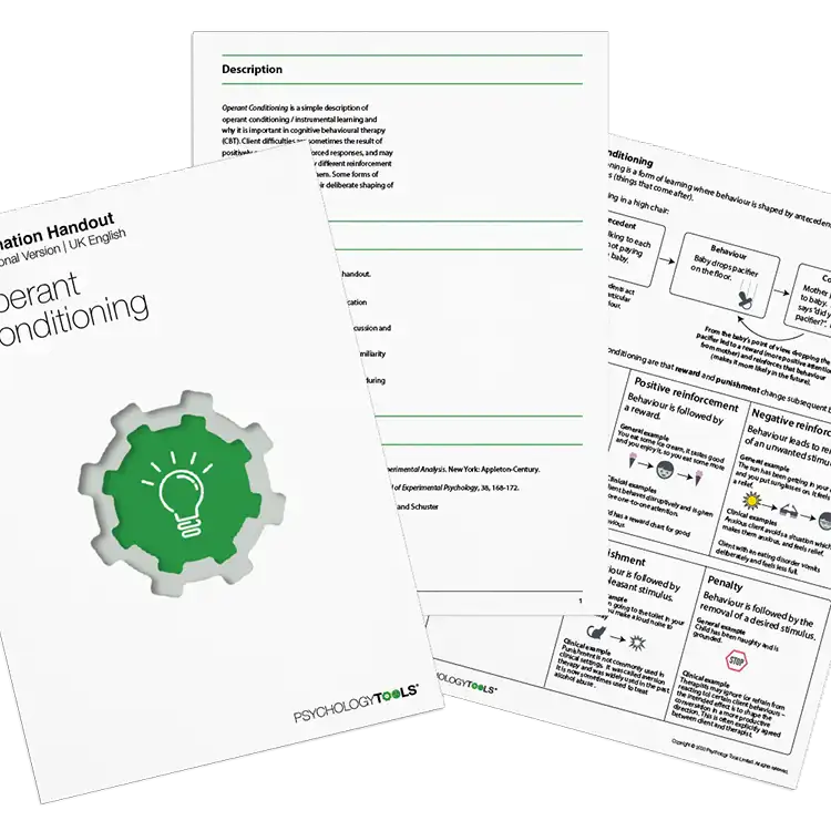 Psychology Tools resource: Operant Conditioning