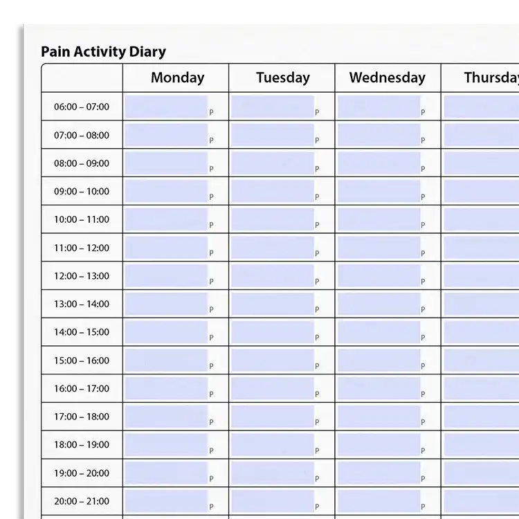 Psychology Tools resource: Pain Activity Diary