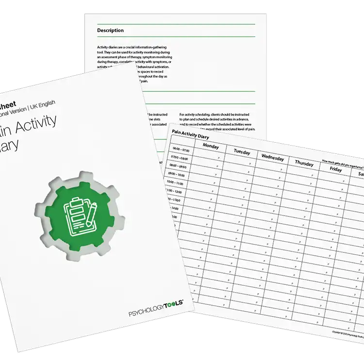 Psychology Tools resource: Pain Activity Diary