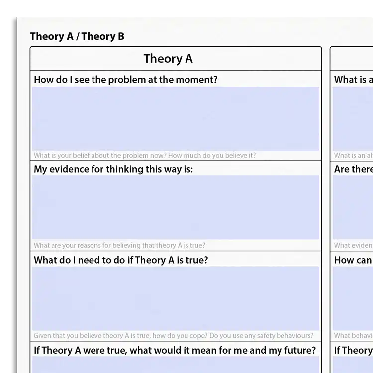Psychology Tools resource: Theory A / Theory B