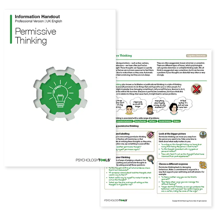 Psychology Tools resource: Permissive Thinking