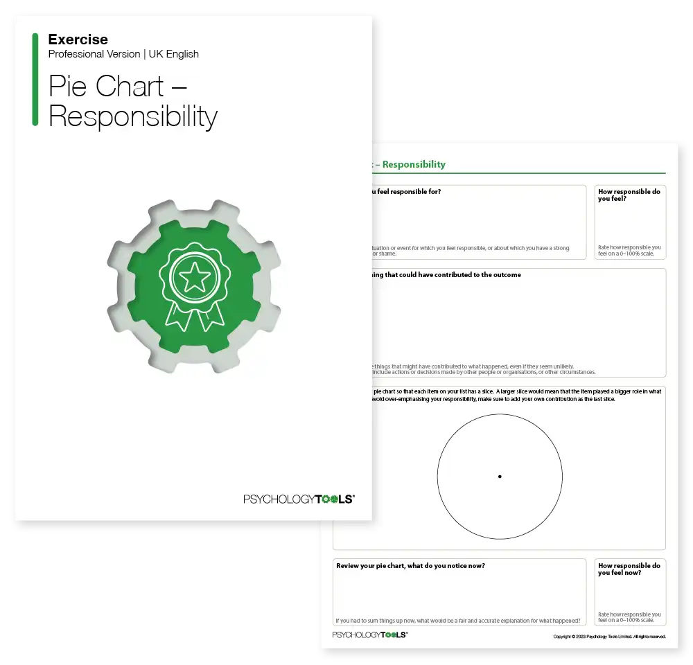 Psychology Tools resource: Pie Chart – Responsibility