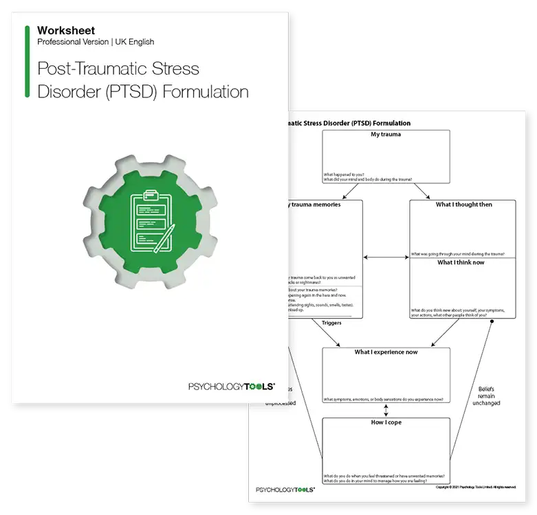 Psychology Tools resource: Post-Traumatic Stress Disorder (PTSD) Formulation