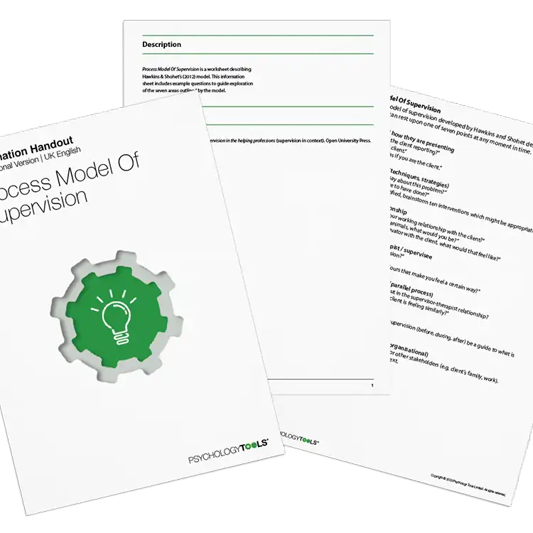 Psychology Tools resource: Process Model Of Supervision