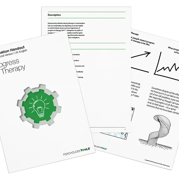 Psychology Tools resource: Progress In Therapy