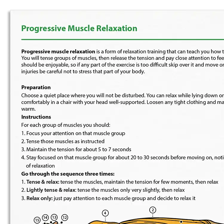 Psychology Tools resource: Progressive Muscle Relaxation