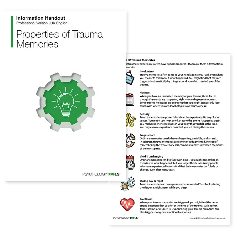 Psychology Tools resource: Properties Of Trauma Memories