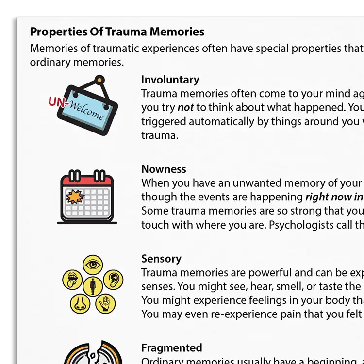 Psychology Tools resource: Properties Of Trauma Memories