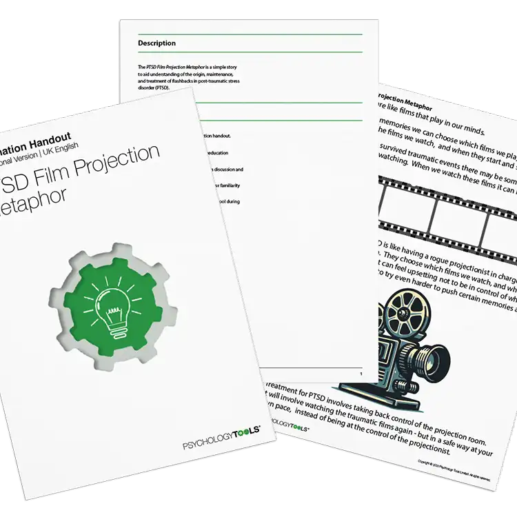 Psychology Tools resource: PTSD Film Projection Metaphor