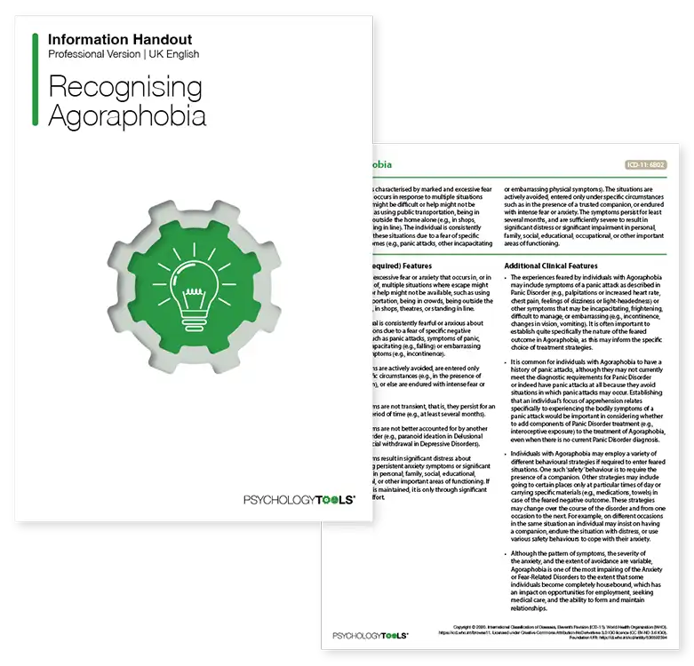 Psychology Tools resource: Recognizing Agoraphobia