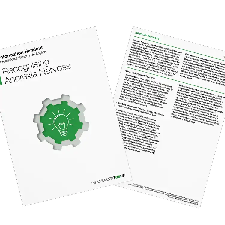 Psychology Tools resource: Recognizing Anorexia Nervosa