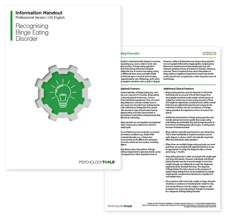 Psychology Tools resource: Recognizing Binge Eating Disorder