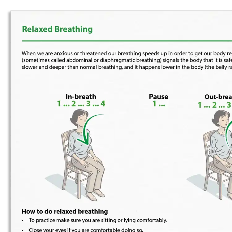 Psychology Tools resource: Relaxed Breathing