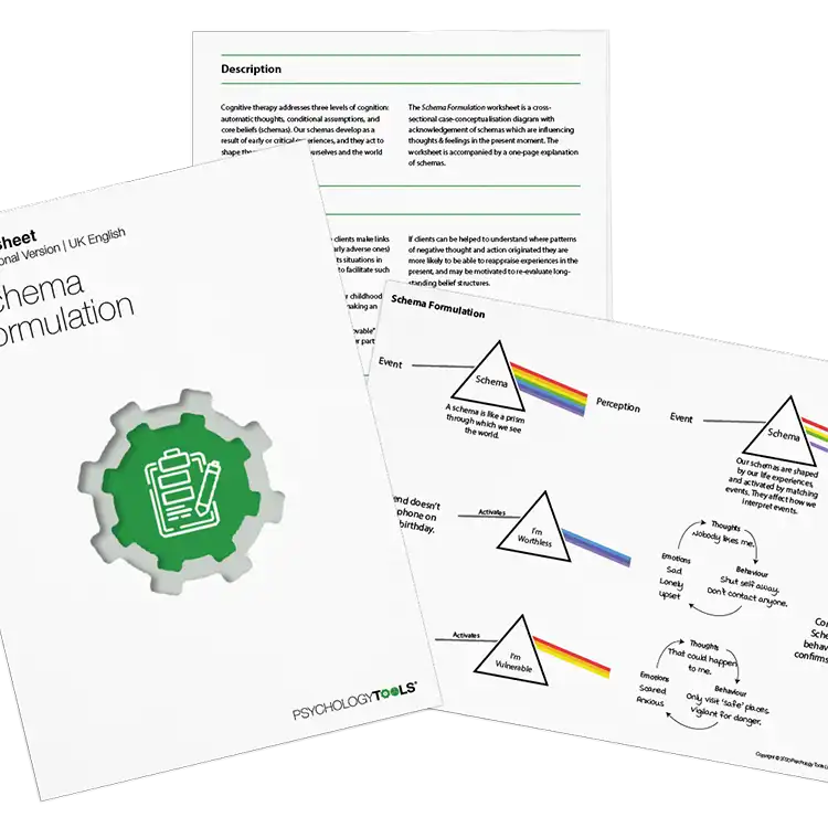Psychology Tools resource: Schema Formulation