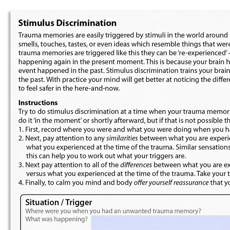 Psychology Tools resource: Stimulus Discrimination