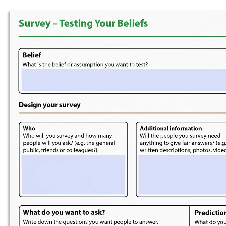 Psychology Tools resource: Survey – Testing Your Beliefs