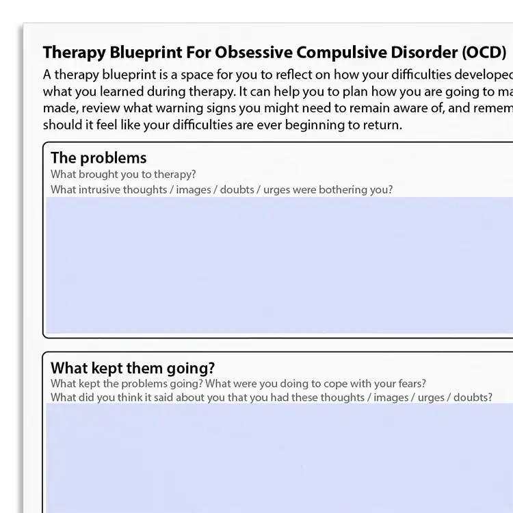 Psychology Tools resource: Therapy Blueprint For OCD