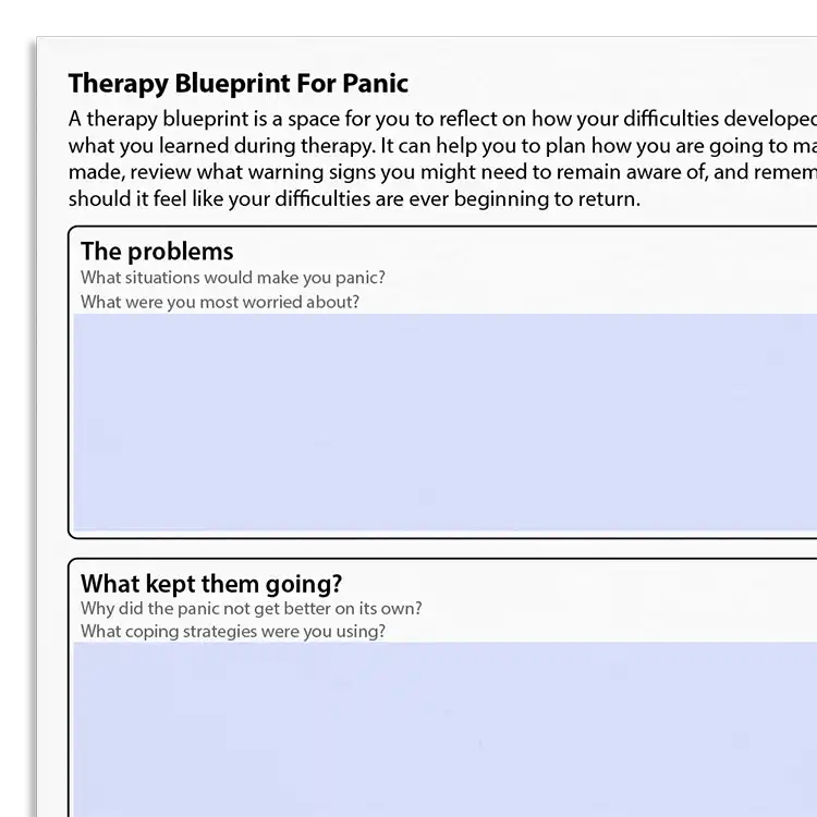Psychology Tools resource: Therapy Blueprint For Panic