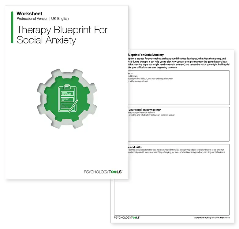 Psychology Tools resource: Therapy Blueprint For Social Anxiety