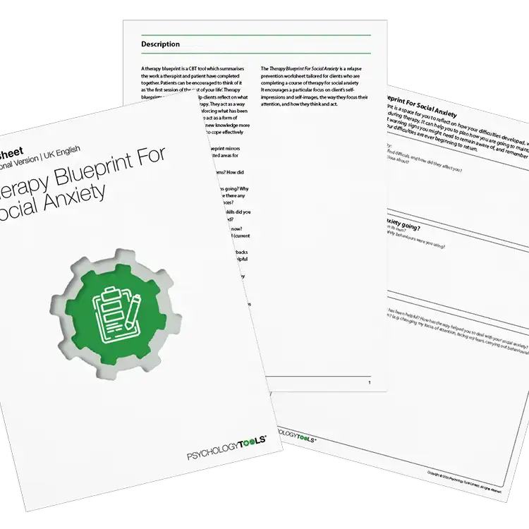 Psychology Tools resource: Therapy Blueprint For Social Anxiety