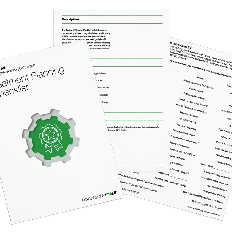 Psychology Tools resource: Treatment Planning Checklist