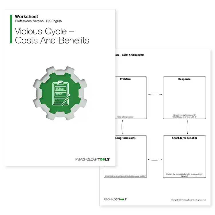 Psychology Tools resource: Vicious Cycle - Costs And Benefits