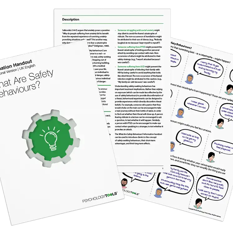 Psychology Tools resource: What Are Safety Behaviors?