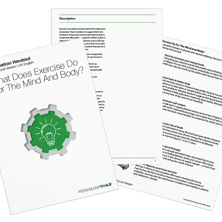 Psychology Tools resource: What Does Exercise Do For the Mind And Body?