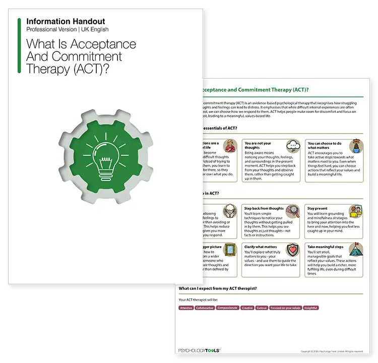 Psychology Tools resource: What Is Acceptance And Commitment Therapy (ACT)?