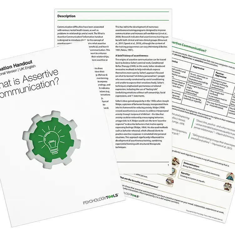 Psychology Tools resource: What Is Assertive Communication?
