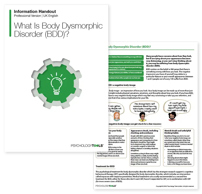 Psychology Tools resource: What Is Body Dysmorphic Disorder (BDD)?